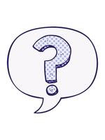 changing color animation of question mark and speech bubble video