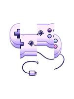 delning rörelse animering av lutning skuggad teckning av en spel kontrollant video