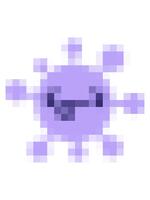 pixelizar efecto animación de derrotado virus video