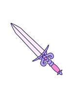 tremante movimento animazione di Immagine di un' pugnale design video