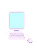 uitrekken omhoog animatie van computer met muis en toetsenbord video