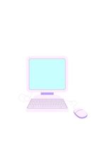 stijgen en vlotter animatie van computer met muis en toetsenbord video