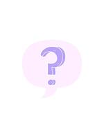 flashy sales animation of question mark with speech bubble in retro style video