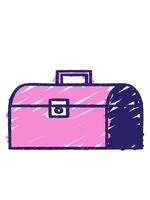 guppa och paus animering av verktygslåda krita teckning video