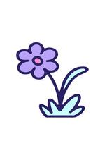 peso e pausa animazione di semplice fiore elemento video