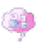 pixelisera effekt animering av tecknad serie kopp av kaffe med trodde bubbla i slät lutning stil video