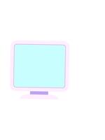 horizontaal trillen animatie van computer scherm video