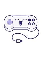 ändring Färg animering av söt tecknad serie av en spel kontrollant video