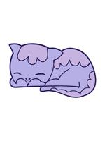 ändring Färg animering av katt sovande video