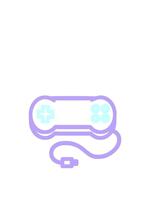 Hoppar rörelse animering av trösta spel kontrollant symbol ikon video