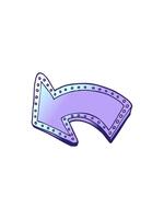 delning effekt animering av teckning element av en pekande pil video