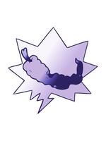 mutevole colore animazione di cartone animato chili Pepe con discorso bolla nel liscio pendenza stile video