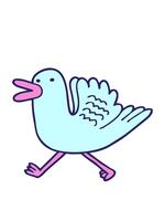 guppa och paus animering av tecknad serie Anka löpning video