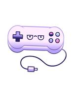 vicka och paus animering av lutning skuggad illustration av en spel kontrollant video