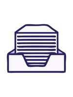 ändring Färg animering av lutning skuggad tecknad serie av en staplade papper video