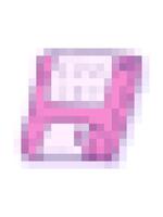 pixelisera effekt animering av klistermärke av en tecknad serie gammal dator disk video