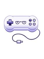 ändring Färg animering av lutning skuggad illustration av en spel kontrollant video