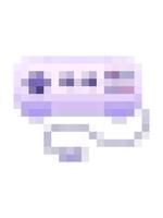 pixelisera effekt animering av lutning skuggad teckning av en spel kontrollant video