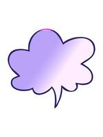 power up animation of cartoon speech bubble in smooth gradient style with speech bubble in smooth gradient style video