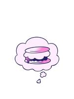 salire e galleggiante animazione di smore cartone animato con pensato bolla nel liscio pendenza stile video