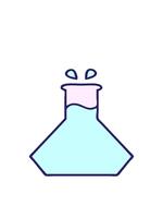 peso e pausa animazione di cartone animato di un' scienza sperimentare design video