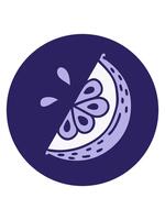 ändring Färg animering av tatuering stil bild av en skiva av citron- video