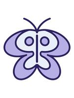 changing color animation of simple and cute butterfly drawing video