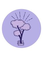 changing color animation of icon of a tattoo style tree video