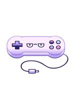 bobbande rörelse animering av lutning skuggad illustration av en spel kontrollant video