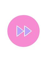 shivering motion animation of flat symbol of a fast forward button icon video