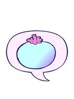 peso e pausa animazione di cartone animato pomodoro con discorso bolla nel liscio pendenza stile video