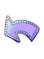 vicka och paus animering av teckning element av en pekande pil video