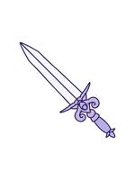 changing color animation of image of a dagger video