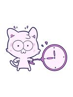 pression éclater animation de une dessin animé surpris chat video