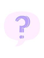 vibrerande rörelse animering av fråga mark med Tal bubbla i retro stil video