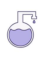 changing color animation of cartoon of a science experiment video