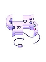 delning rörelse animering av lutning skuggad illustration av en spel kontrollant video