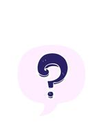 Hoppar rörelse animering av tecknad serie fråga mark med Tal bubbla i retro stil video