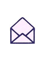 starburst effekt animering av öppen kuvert krita teckning video