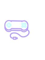 vågrätt vibrerande animering av trösta spel kontrollant symbol ikon video