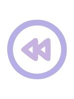 ändring Färg animering av spola tillbaka knapp symbol ikon video