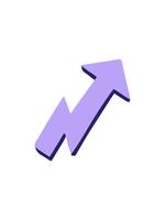 vistoso i saldi animazione di mano disegnato elemento di un' puntamento freccia video