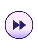 pixelisera effekt animering av lutning skuggad tecknad serie av en snabb framåt- knapp video