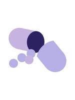 ändring Färg animering av platt Färg illustration av öppen kapsel piller video