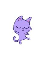 scission effet animation de calme chat dessin animé video