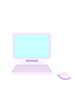 guppa och paus animering av dator med mus och tangentbord video