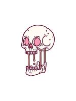 starburst effekt animering av design av en skalle i ljus glöd Färg video