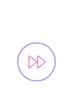 jumping beweging animatie van lijn tekening tekenfilm van een snel vooruit knop icoon video