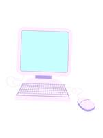 jiggle e pausa animazione di computer con topo e tastiera video