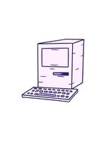 vistoso i saldi animazione di mano disegnato pendenza cartone animato scarabocchio di un' computer e tastiera video